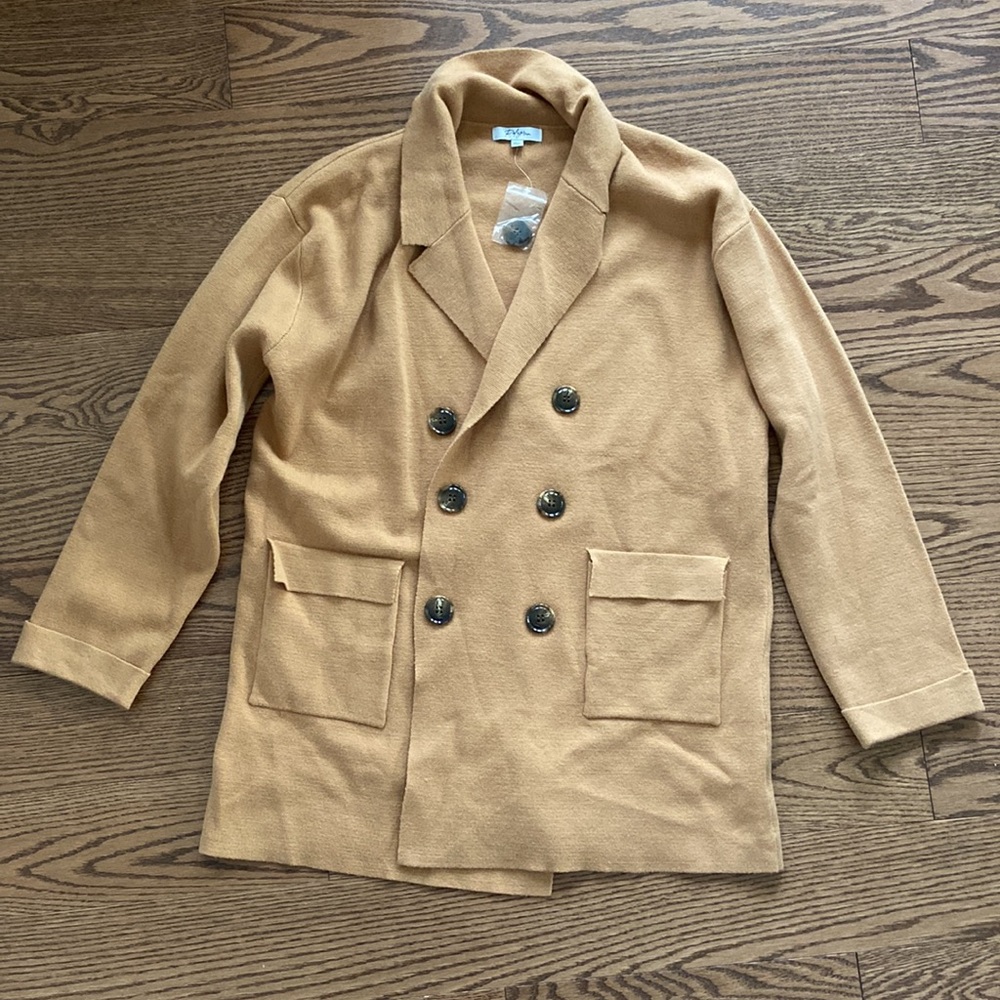 NWT Pocketed knitted blazer sz M - Picture 4 of 6